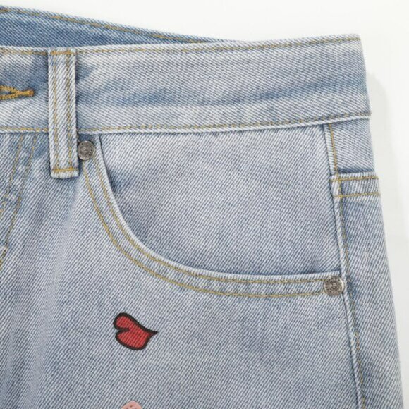 New Chrome Hearts Joker Limited Edition Graffiti Unisex Jeans - Picture 5 of 16